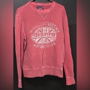 🌚Lucky🍀Brand Vintage Triumph Motorcycles Crew Neck Sweatshirt